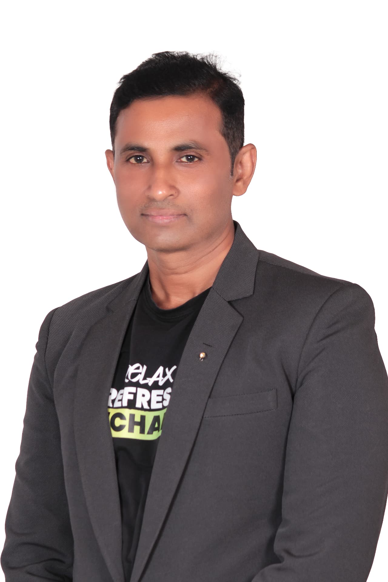 Portrait of Saravanan Ramasamy, founder of YogFit Wellness Academy